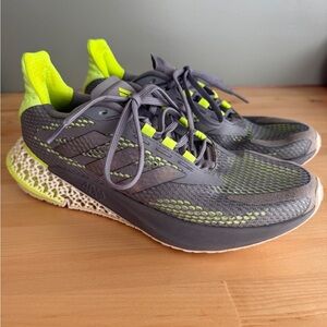 Adidas 4DFWD Men’s Running Shoes Size 8 Green Gray Used